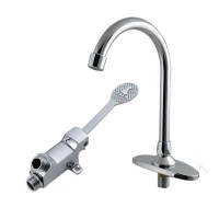 TB-JT6001-A Tengbo brass foot control foot pedal/operated cold water faucet tap