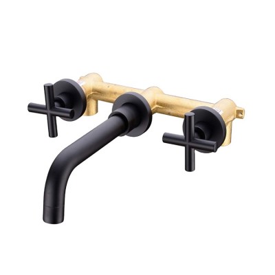 New design factory price high quality ORB black wall mounted bathroom faucet